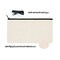 14Pieces 8 x 4.7 Inch Blank Craft DIY Canvas Pen Pencil Case- Cotton Canvas Invoice Bill Bag Makeup Bag Cosmetic Bag Multipurpose Travel Toiletry Pouch with Black Zipper
